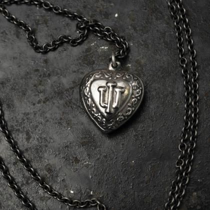 navajo ナバホ　ネックレス　ヴィンテージ　Sterling ハート 良品 Vincent Platero ナバホ族 ネックレス ハート ペンダント