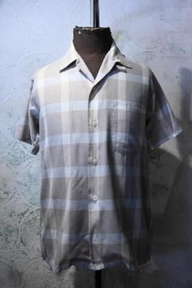  Ρus 1960s~ dacron cotton s/s shirt