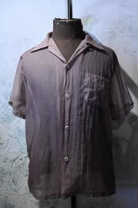  Ρus 1950s over dyed nylon s/s shirt