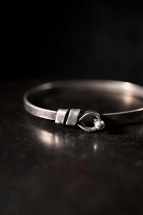  ΡVintage hook design silver bracelet ơ С եå ֥쥹å 