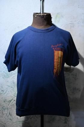  Ρus 1970s~ printed s/s sweat