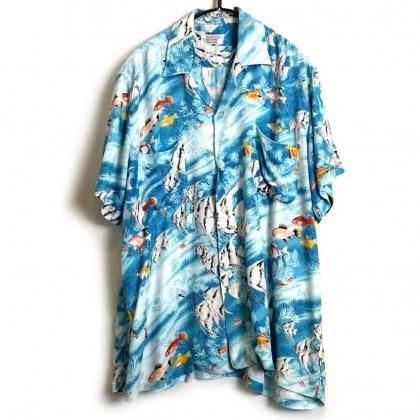  ΡPENNEYSۥơ 졼 ϥ磻󥷥ġ1960's-Vintage Rayon Hawaiian Shirt