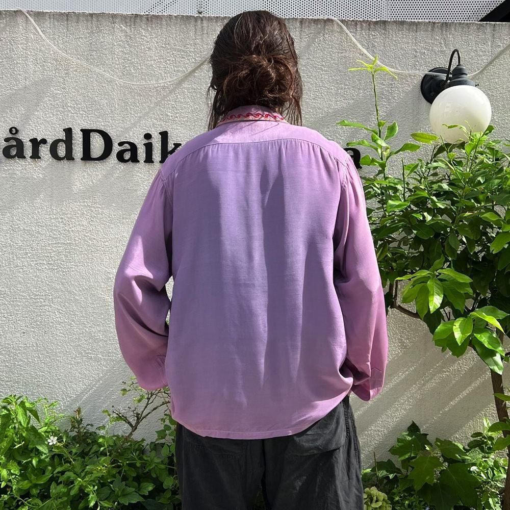 Sportwear】ヴィンテージ オープンカラーシャツ【1940's-】Vintage