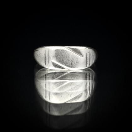  Ρơ ͥå 󥰡Sterling Silver USۡ1930's~ WW2Rectangle Design