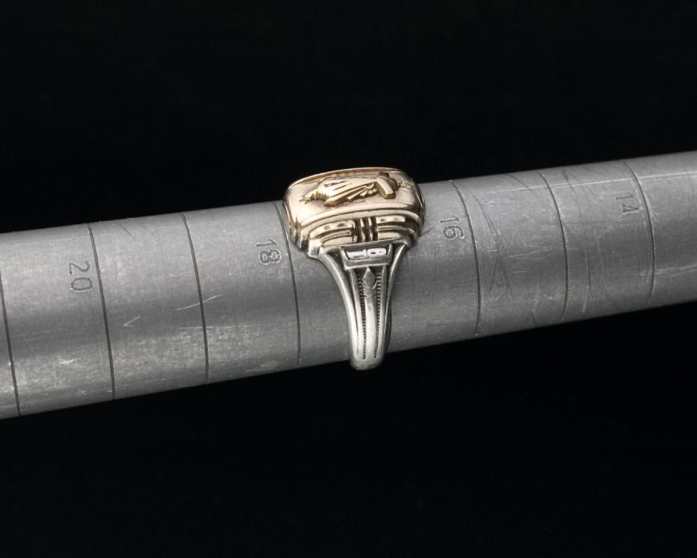 カレッジリング 10K STERLING HERFF JONES社 1930年代 カレッジリング 10K STERLING HERFF JONES社 1930年代 HERFF