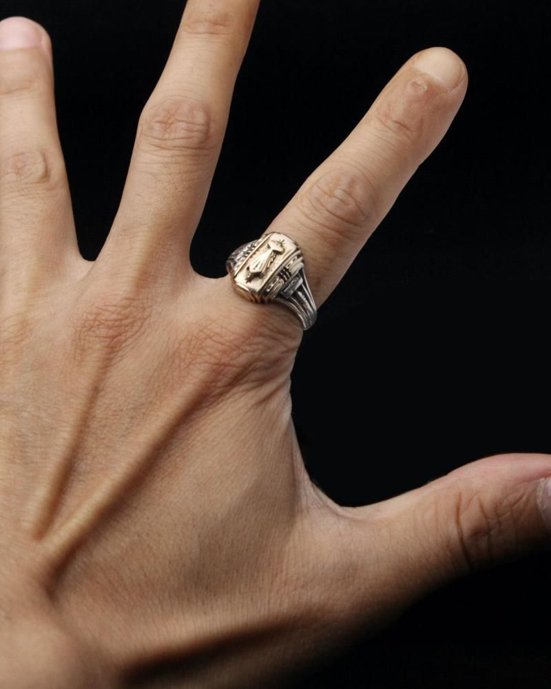 ヴィンテージ カレッジリング シルバー【HERFF JONES - STERLING