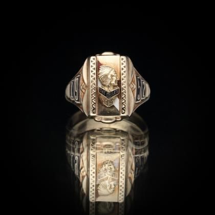 Ρơ å󥰡JOSTEN 10kt Gold  Indian Emblemۡ1952's-Class Ring