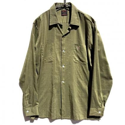  ΡWingsۥơ ץ󥫥顼 ֥ɽ1960's-Vintage Open Collar Shirt