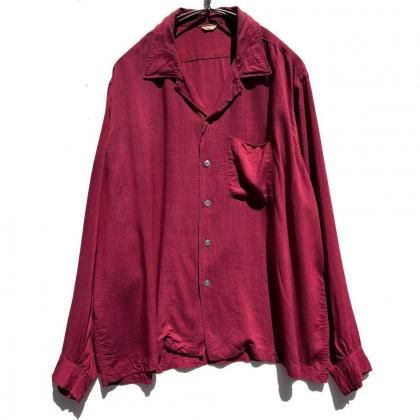  ΡLodenttonesۥơ ץ󥫥顼 졼󥷥ġ1960's-Vintage Open Collar Shirt