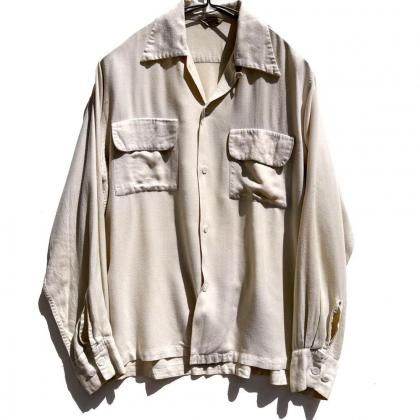  Ρơ ץ󥫥顼 졼󥷥ġ1950's-Vintage Open Collar Shirt