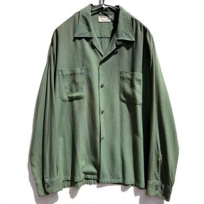  ΡTOWNCRAFT - Penneysۥơ 졼󥮥Х ץ󥫥顼ġ1960's-Vintage Rayon Shirt