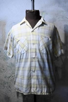  Ρus 1960s cotton check s/s shirt