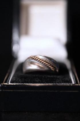  ΡVintage silver  brass ring ơ С   