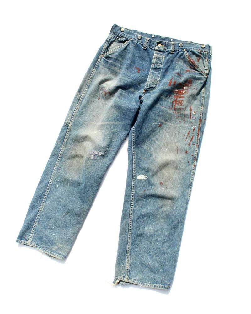 ヴィンテージ デニム ペインター パンツ キャントバステム