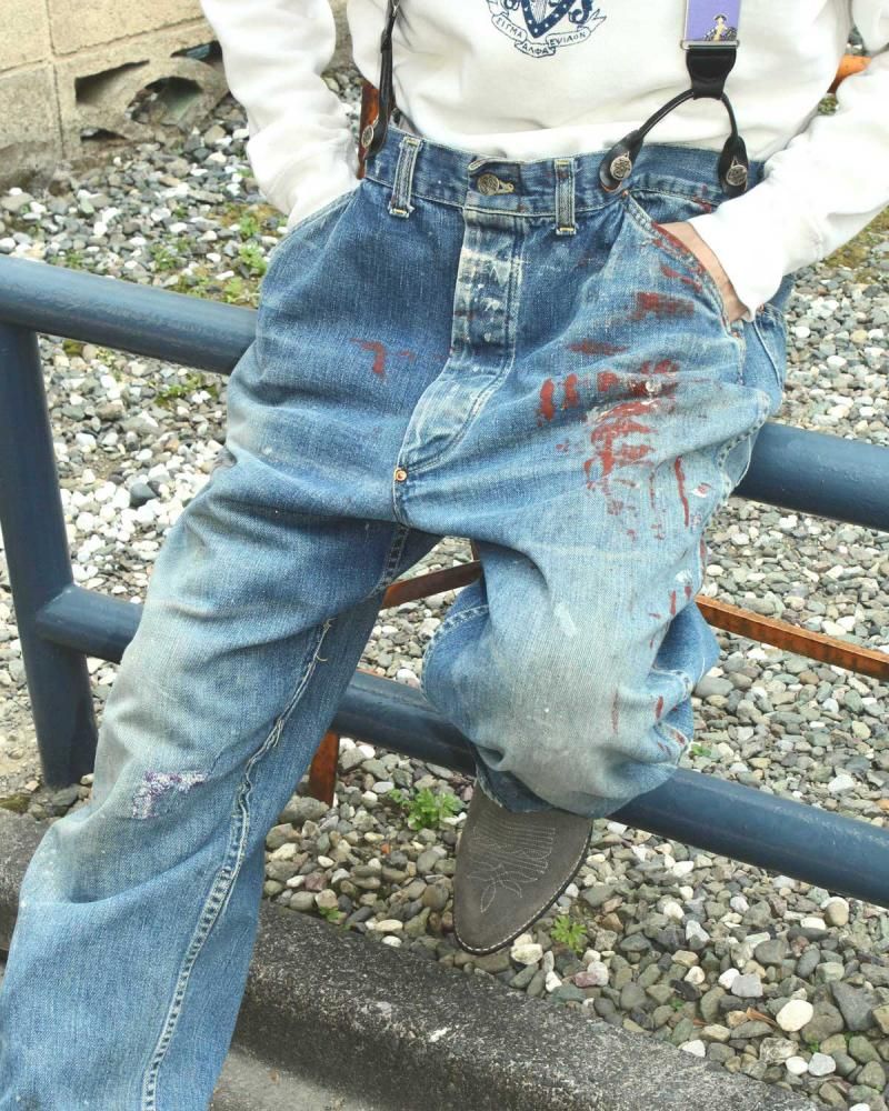 ヴィンテージ デニム ペインター パンツ キャントバステム