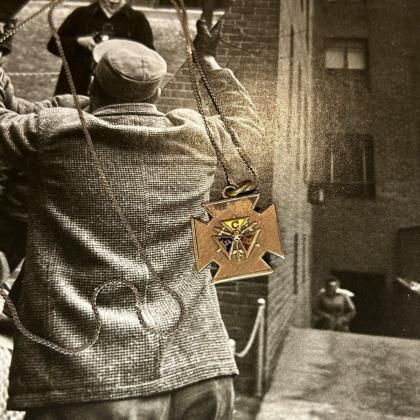  Ρơ åɥե ޥ˥å ȥå ͥå쥹1930'~ Knights of PythiasSkull Iron Cross