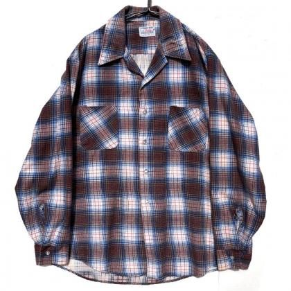  ΡDonlin - Made In USAۥơ ֥å ץȥͥ륷ġ1970's-Vintage Cotton Nel Shirt