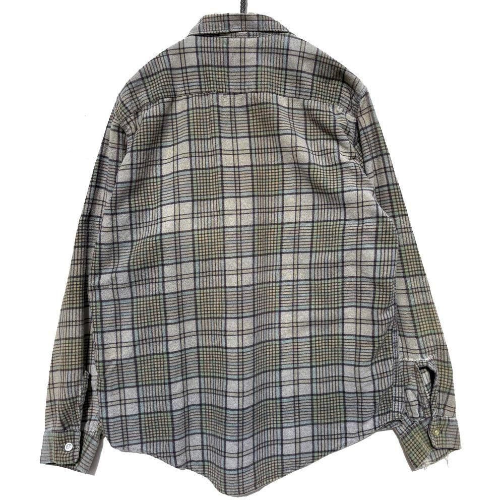 KOLESPORT 60s チェック柄プリントネルシャツ DEAD STOCK 60's KOLESPORT プリントネルシャツ M | Desert Snow