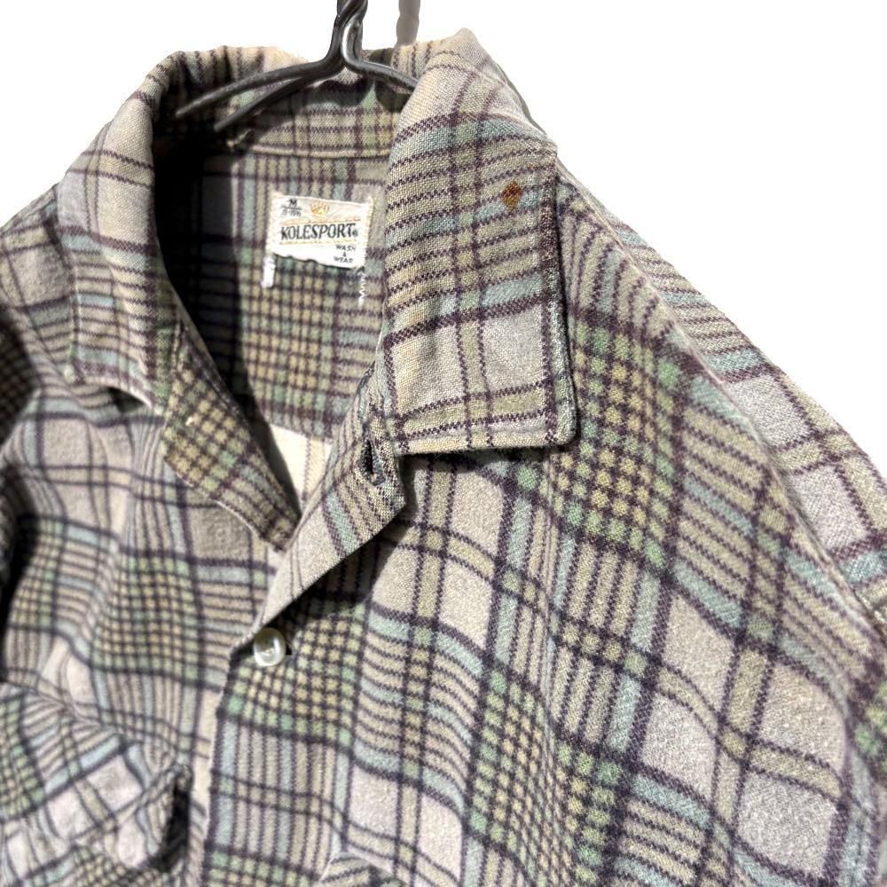 KOLESPORT】ヴィンテージ プリントネルシャツ【1960's-】Vintage