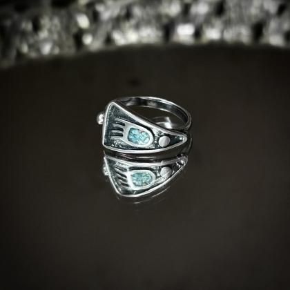  Ρơ С 󥰡Southwestern STERLING  TurquoiseHealing Hand