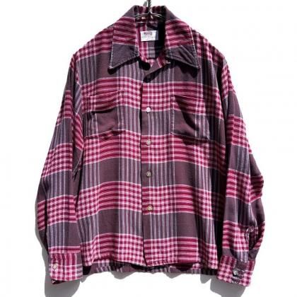  ΡMONTGOMERY WARDۥơ ץ󥫥顼 졼󥷥ġ1970's-Vintage Rayon Shirt