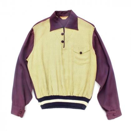  Ρơ L/S P/O 롼ץ顼 졼 ġGaucho STYLED IN Hollywoodۡ1950's-Purple YEL M