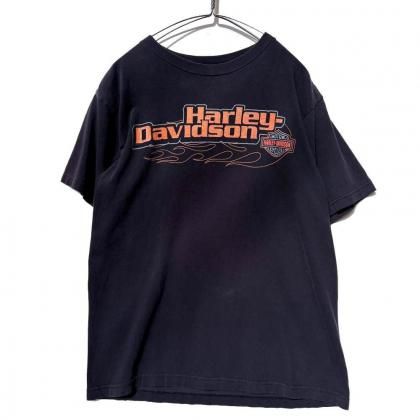  ΡHARLEY-DAVIDSONۥơ ϡ졼ӥåɥ ե Tġ2000's-Vintage Print T-Shirt