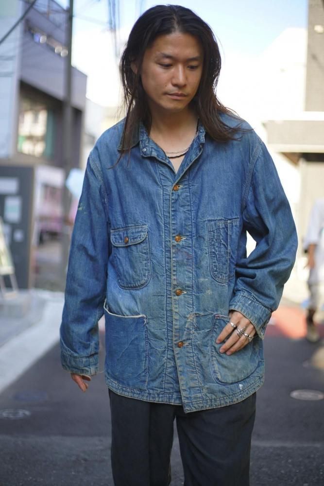 ヴィンテージ ハイエイジング カバーオール デニムジャケット