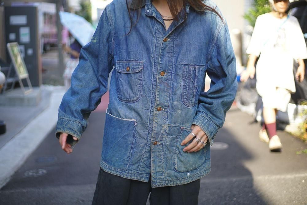 ヴィンテージ ハイエイジング カバーオール デニムジャケット