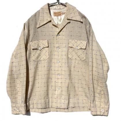 ΡGAME AND LAKEۥơ 롼ץ顼 륷ġ1940's-Vintage Loop Collar Wool Shirt