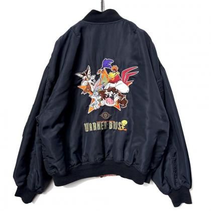  ΡLooney Tunesۥơ 롼ˡƥ塼  MA-1 ե饤ȥ㥱åȡ1990's-Vintage Flight Jacket