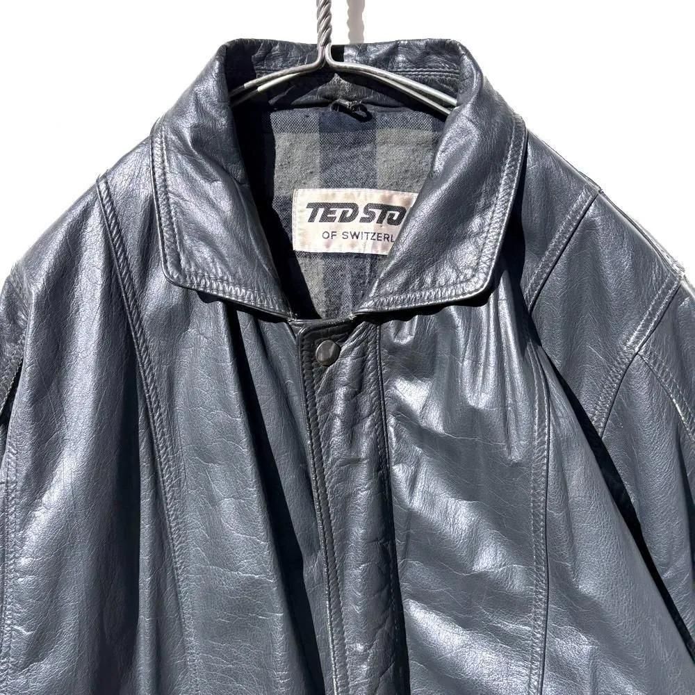 TED STONE】ヴィンテージ ジップアップ レザージャケット【1990's