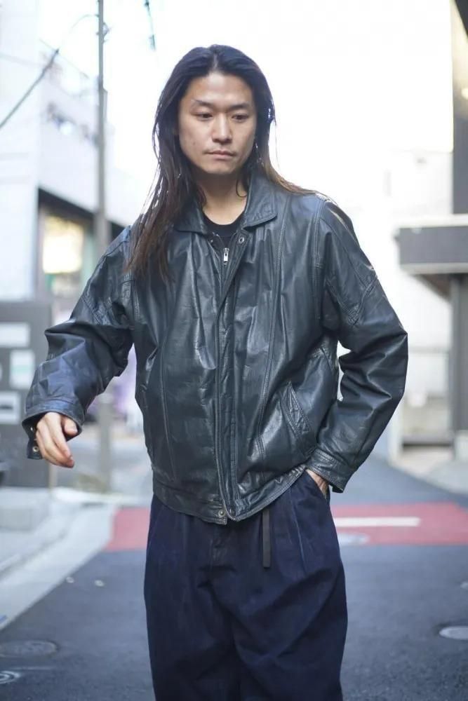 TED STONE】ヴィンテージ ジップアップ レザージャケット【1990's