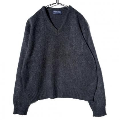  ΡROBERT BRUCE - Made In USAۥơ إ 󥰥إ Vͥå˥åȡ1970's-Vintage V/N Knit