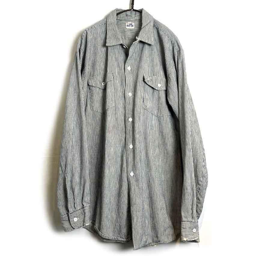 ���� ���� ��CAN��T BUST��EM�ۥ�����ơ��� �ҥå��꡼ ���ȥ饤�� �������ġ�1960's-��Vintage Hickory Stripe Work Shirt