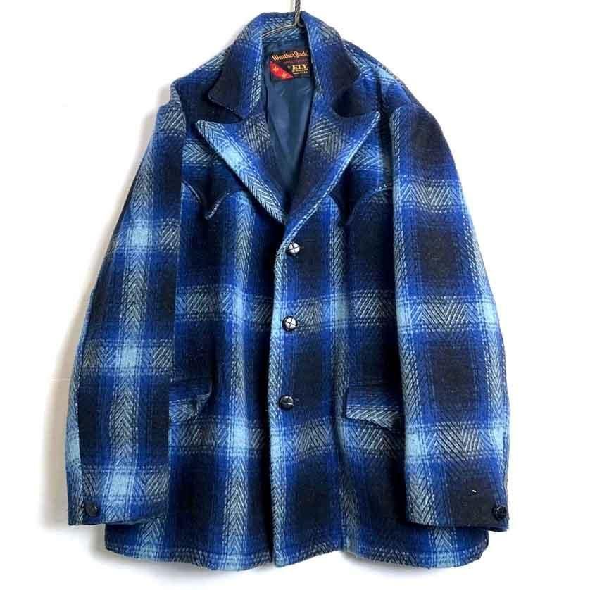 ���� ���� ��Weather Jack�ۥ�����ơ��� ����֥�����å� ���������� �����른�㥱�åȡ�1960's-��Vintage Plaid Western Jacket