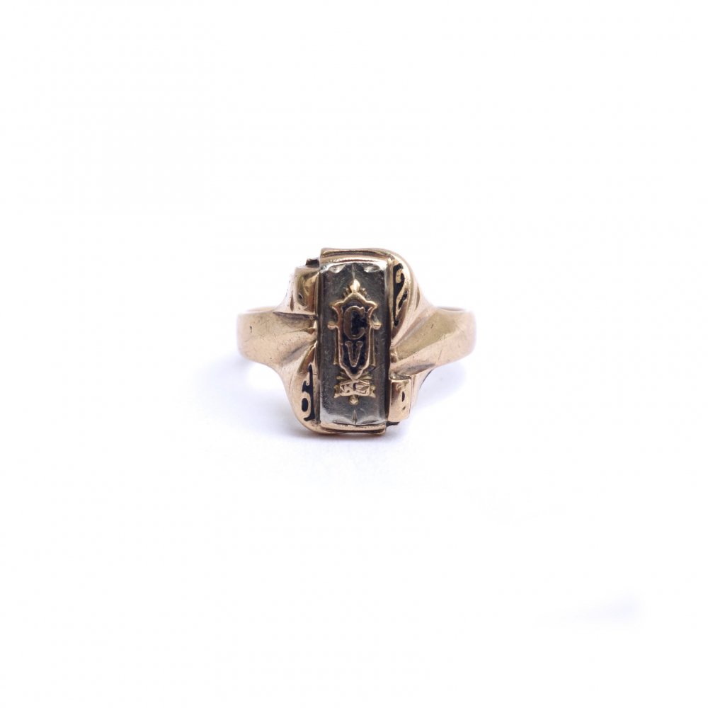 カレッジリング【1962】【HERFF JONES 10K】VINTAGE RING