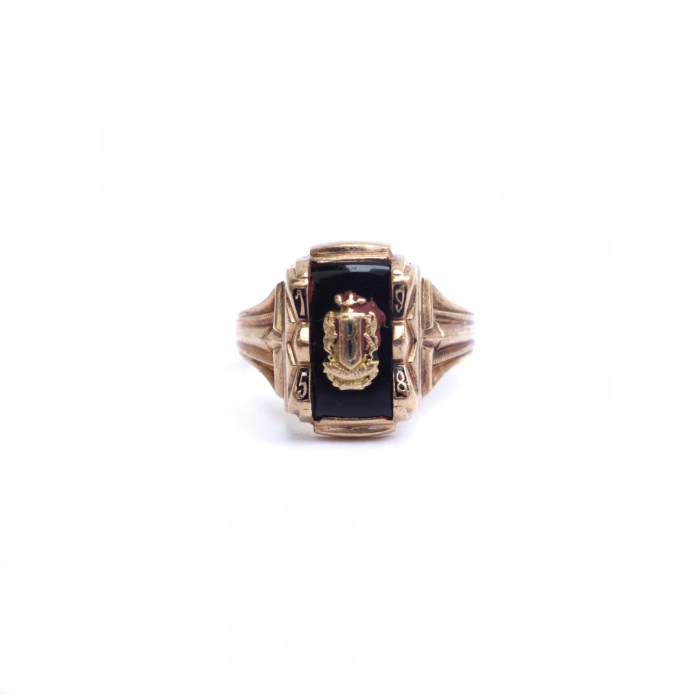 カレッジリング【1958】【HERFF JONES】【10K】VINTAGE RING