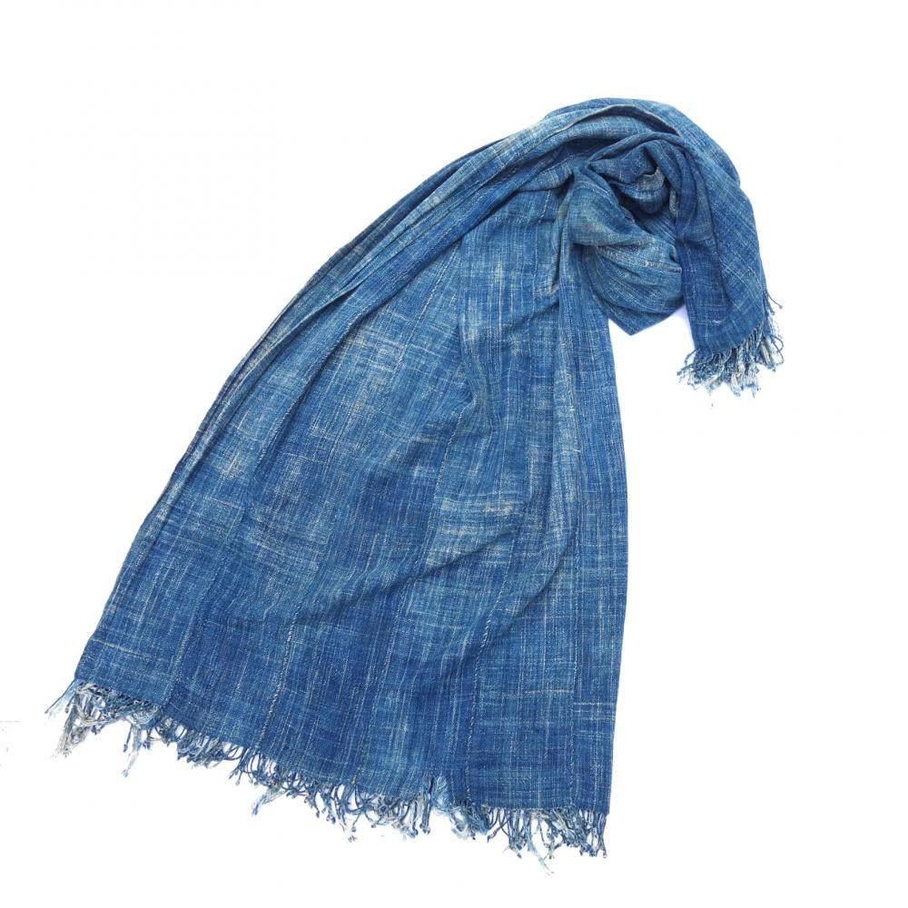 アフリカンファブリック インディゴストール　AFRICAN INDIGO STOLE