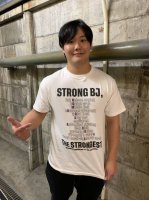＜BLUE KOKE collaboration＞野村卓矢「STRONG BJ,THE STRONGEST」新作Tシャツ(白)