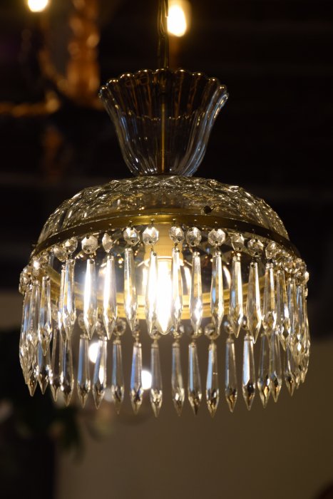 プリンセスラインのクリスタルガラスランプ 1灯ランプ(送料込み)