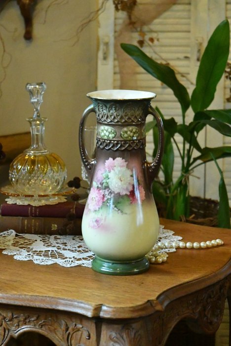 フラワーベース(送料込み) | 繊細なデザインのベルギー製花瓶 - Antiques Jete　アンティークス ジュテ