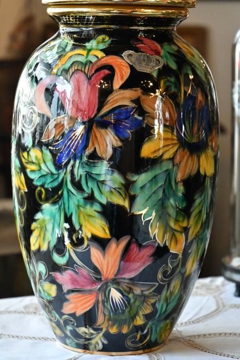 色鮮やかな花と鳥の陶器壺 色鮮やかな花と鳥の陶器壺 楽天市場】丸花瓶 桜花鳥 7