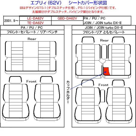 エブリィ da62v シート カバー セール