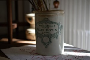 Rare gros Pot a confitures Felix Potin Paris ceramique Luneville