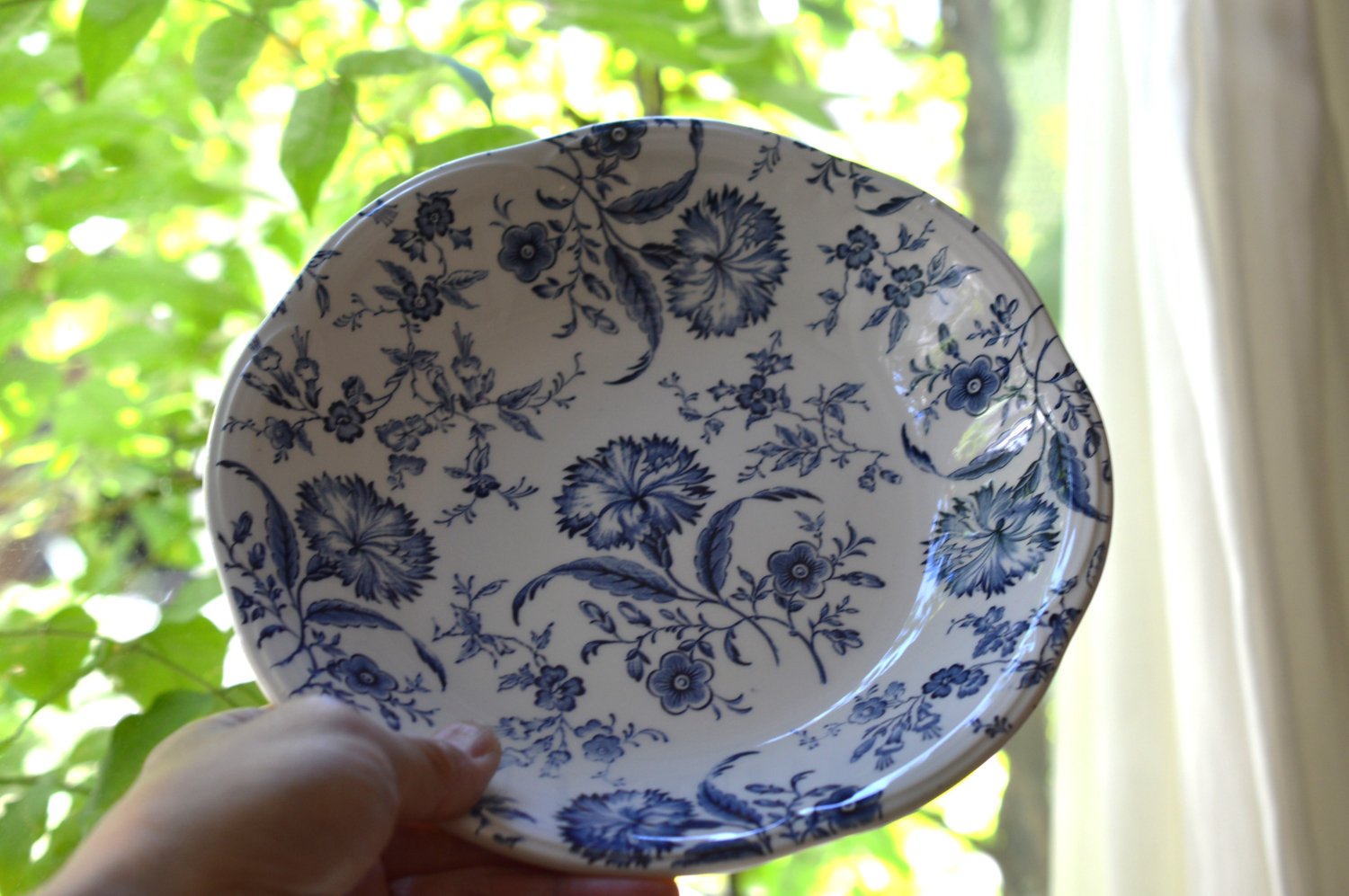 Gien & Enoch Wedgwood “Wild flower” 深皿21cm - Tsubame Markt