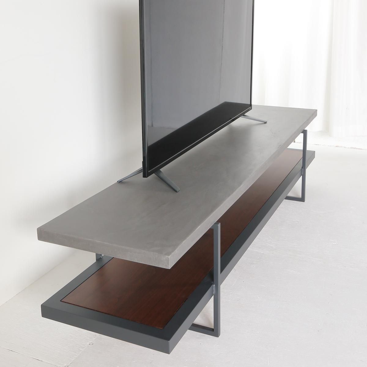 モールテックステレビボード180センチタイプAダークグレイ・ライト