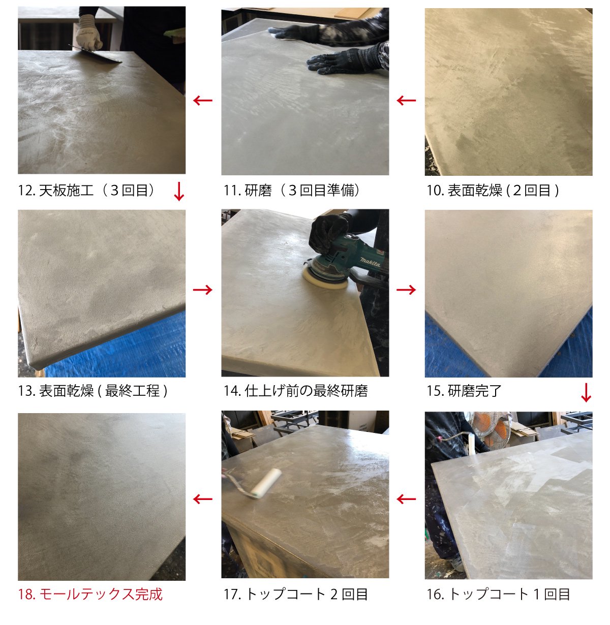 モールテックス・カラー2 F4 左官 MORTEX 鏝-