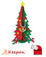 組立フェルトツリーキット(ネコポス可) クリスマスグッズ イベント 手作り 工作キット オーナメント クリスマスツリー