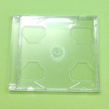 (2枚収納)CD10mmプラケース （透明）【単品１枚】ジュエルケース DVDにも - １枚からCD印刷DVD印刷とダイヤモンドCD-R盤面印刷